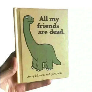 All  My Friends Are Dead Funny Dark Humour Fun Joke Book Gift Urban Outfitters